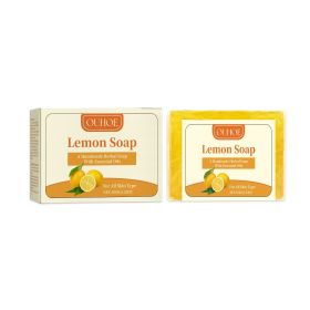 OUHOE Pure Lemon Soap Lemon Soap Vc Oil Removing Refreshing Cleansing Body Cleansing Bath Soap