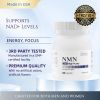 NMN Supplement 500mg Ultra Pure 99.8 Stabilized Form Supports NAD Production Cellular Health Healthy Aging 60 Capsules