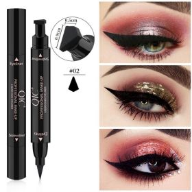 CMAADU Double-headed Wing Seal Eye and Eyeliner Stamp Combo (Option: QIC big)