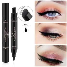 CMAADU Double-headed Wing Seal Eye and Eyeliner Stamp Combo (Option: QIC small)