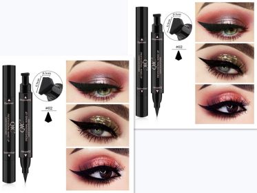 CMAADU Double-headed Wing Seal Eye and Eyeliner Stamp Combo (Option: QIC big2pcs)